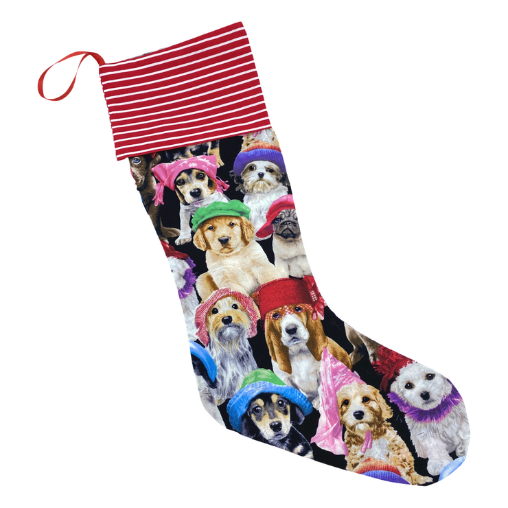 Dog Christmas Stockings - Round Toe (Large)