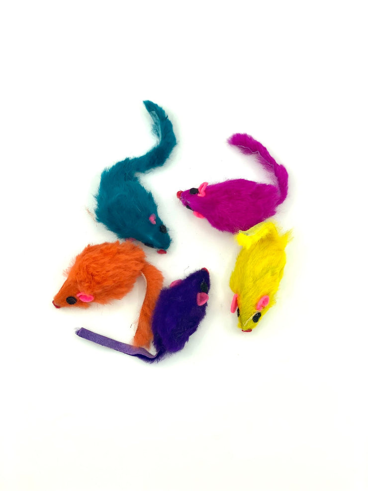 Rainbow Catnip Mice Cat Toy