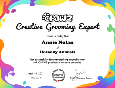Annie Awarded "Expert" in Creative Grooming