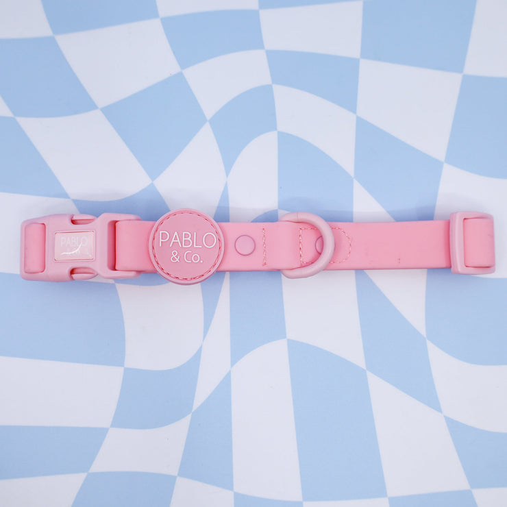 Bubblegum Pink Waterproof Collar