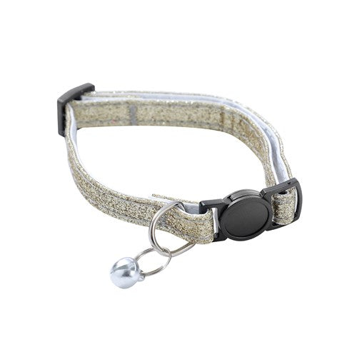 Glitter Adjustable Breakaway Cat Collar - Gold