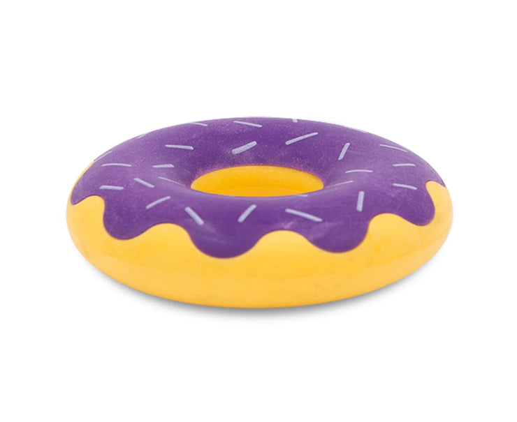 Tough Donutz Squeaker Dog Toy - Grape Jelly