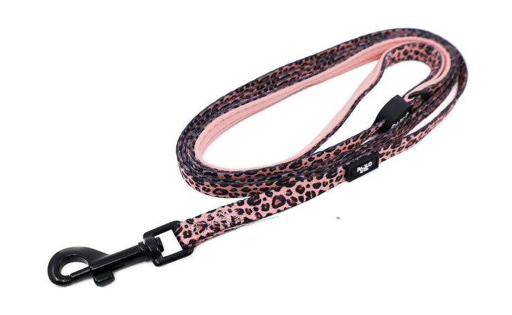 Pink Leopard Cat Harness + Leash Set