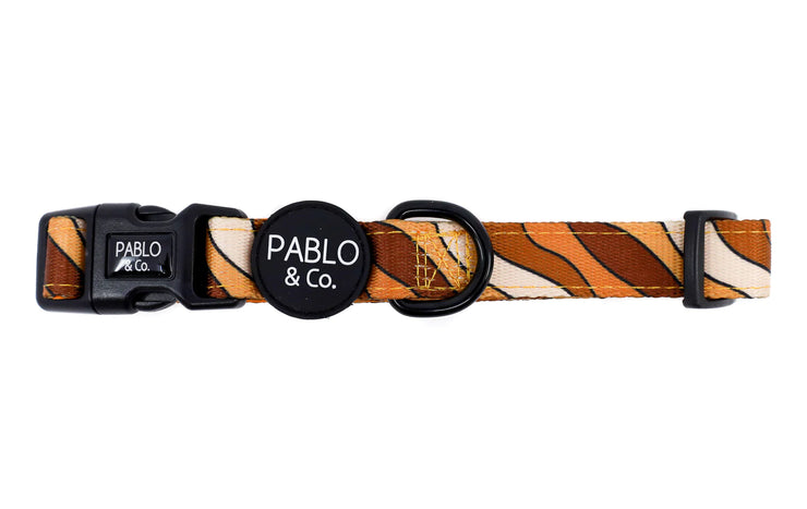 Espresso Swirls Dog Collar