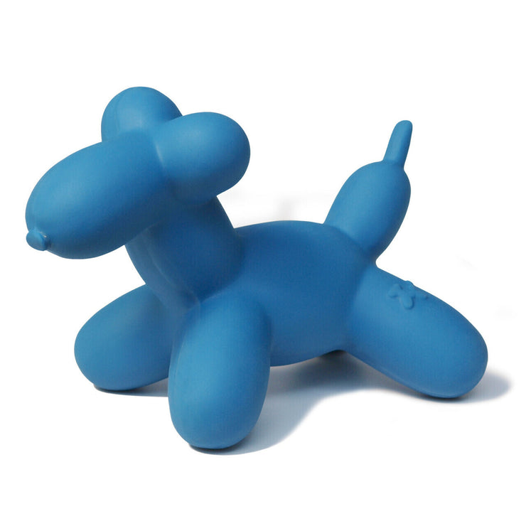 Blue Balloon Dog Latex Squeaker Toy