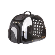 Ibiyaya Hard Rock Transparent Hardcase Pet Carrier - Black