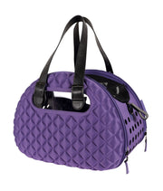 Ibiyaya Collapsible Pet Carrier with Shoulder Strap - Diamond Deluxe Purple