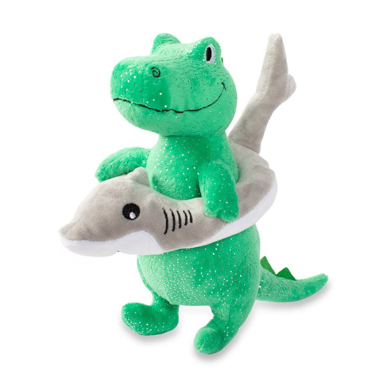 Shark Week Rex Plush Squeaker Dog Toy