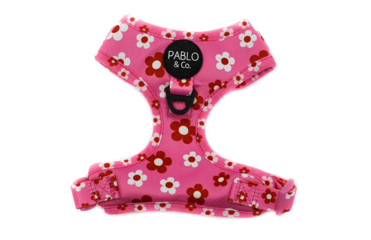 Pink Daisy Flower Power Adjustable Harness