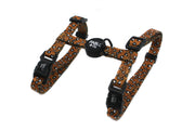 Brown Leopard Cat Harness + Leash Set