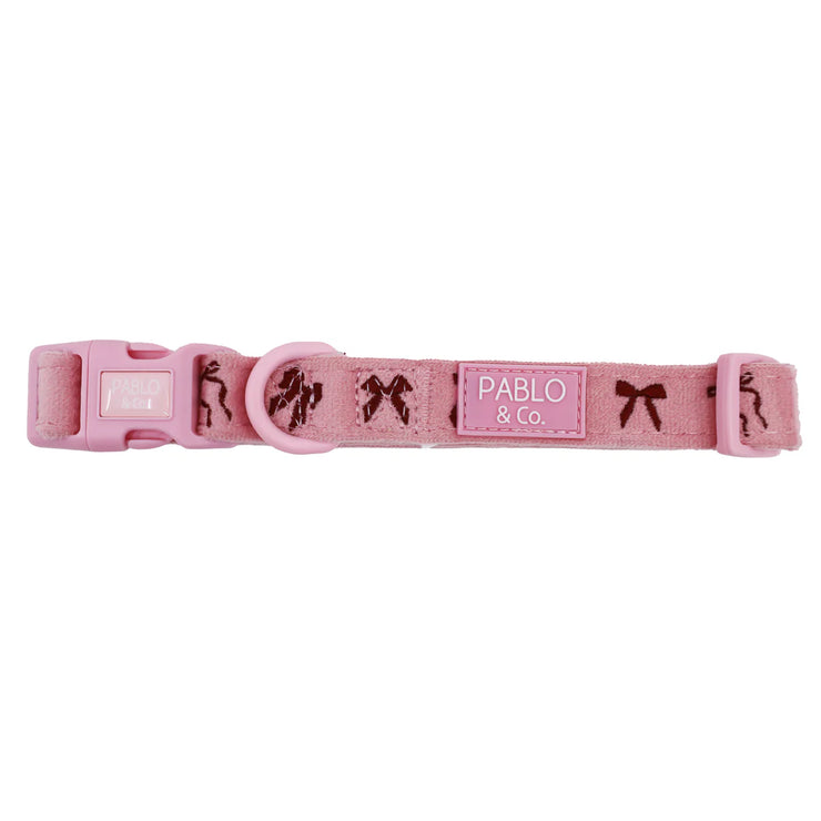 Velvet Blush Bows: Collar
