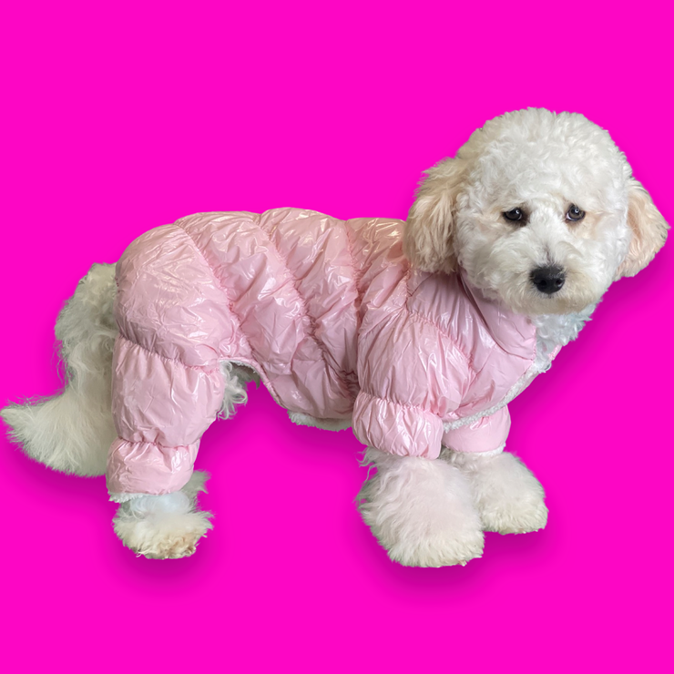 Pink Four-legged Winter Padded Puffer Jacket