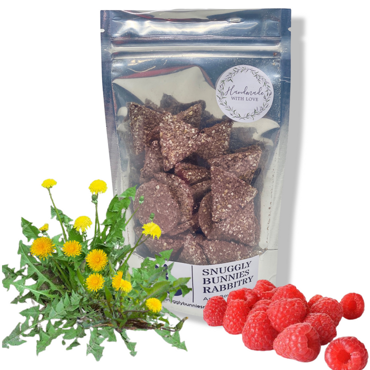 Raspberry & Dandelion Biscuit Treats – Uncanny Animals