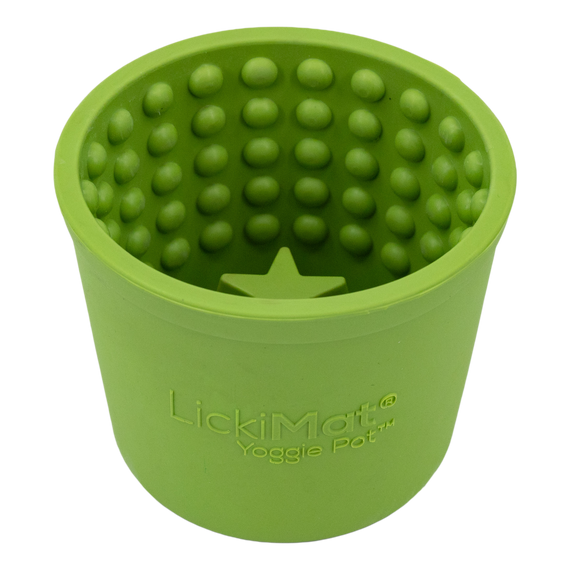 Lickimat Yoggie Pot Slow Feeder Dog Bowl