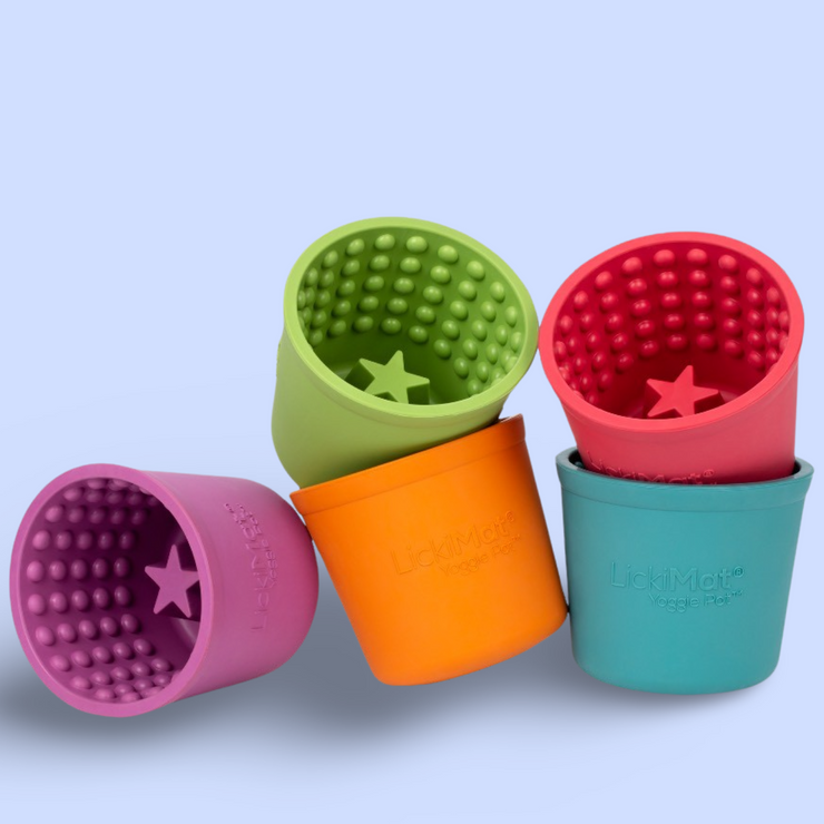 Lickimat Yoggie Pot Slow Feeder Dog Bowl