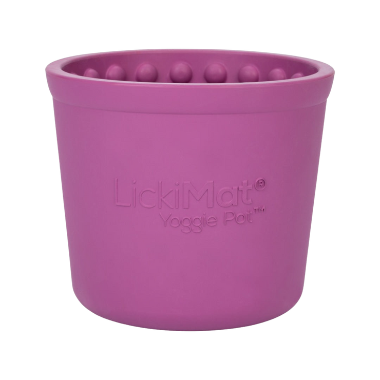 Lickimat Yoggie Pot Slow Feeder Dog Bowl