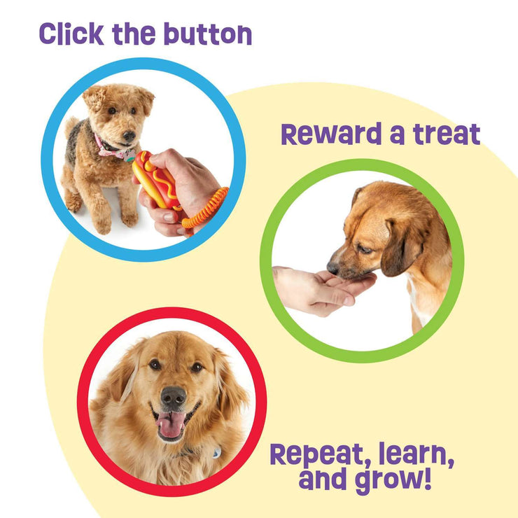 Brightkins Smarty Pooch Dog Training Clicker: Hot Dog