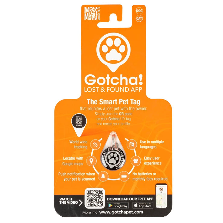 Max & Molly GOTCHA! Smart Pet ID Tag with QR Code