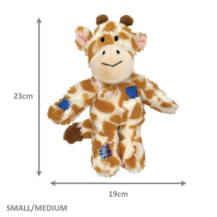 KONG Wild Knots Giraffe Tug & Snuggle Plush Dog Toy