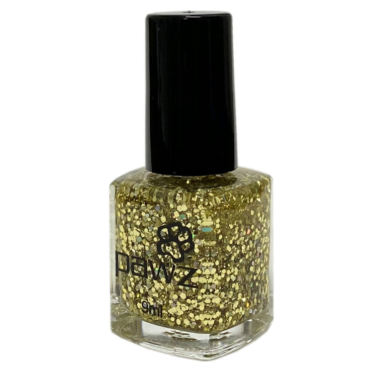 Vegan Dog Nail Polish - Glitter Gold