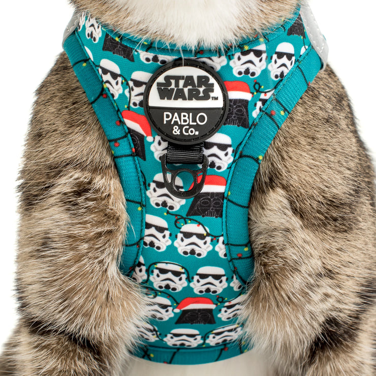 Stormtrooper & Darth Vader Star Wars Xmas - Cat Harness + Leash Set