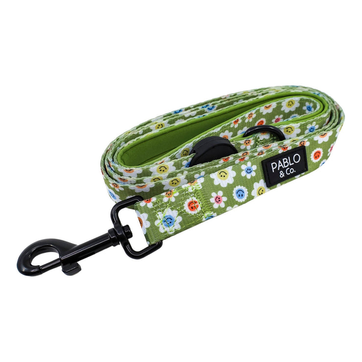 Smiley Flowers Dog Leash
