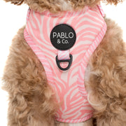 Pink Zebra Print Adjustable Harness