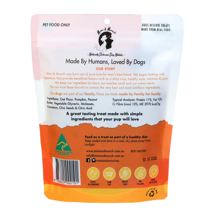 Pumpkin Pie Soft & Chewy Natural Dog Treats