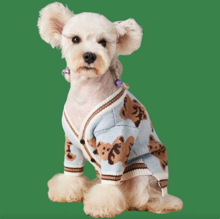 Trust Fund Teddy Cardigan Knitted Sweater Jumper