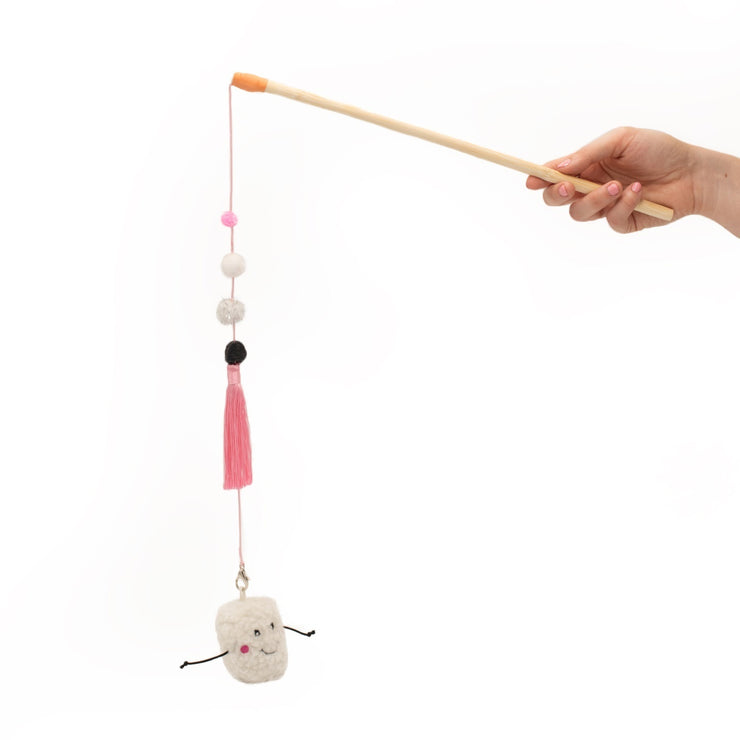 Zippystick Cat Teaser Toy - Marshmallow