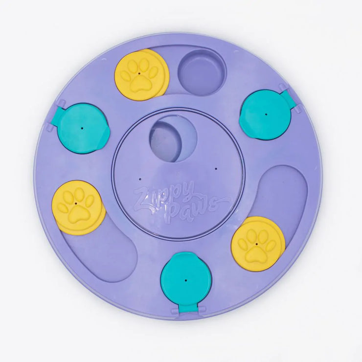 SmartyPaws Puzzler Interactive Dog Toy - MULTI LEVEL (Purple)