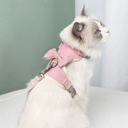 Cat & Rabbit Harness with Adjustable Straps + Bows