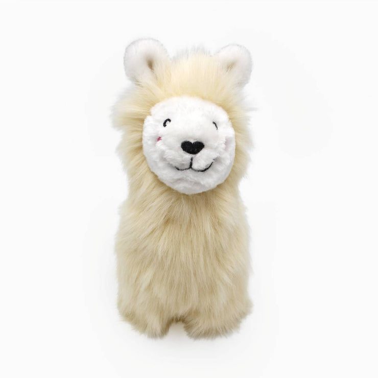 Larry the Llama - Wooliez Plush Squeaker Dog Toy