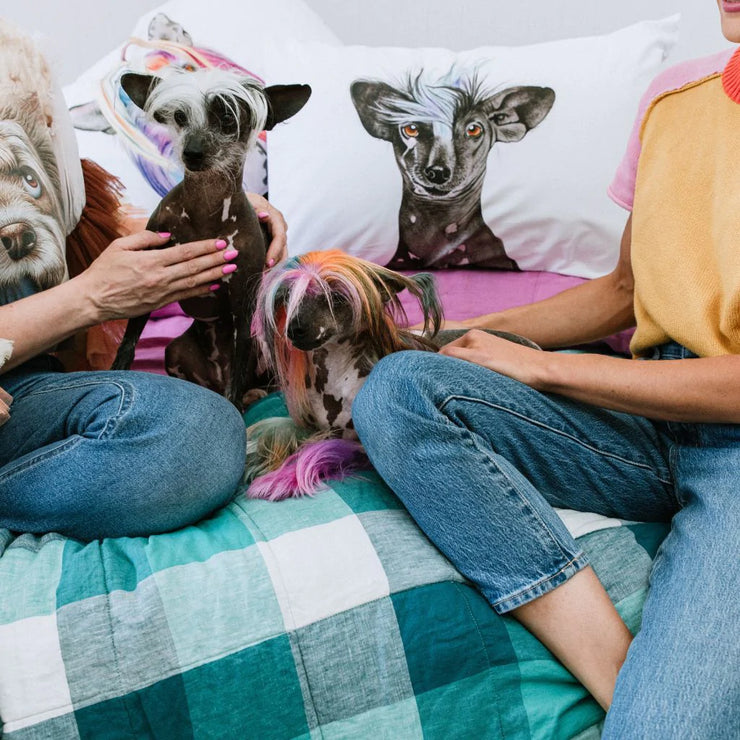 Tempeh the Chinese Crested Dog Pillowcase