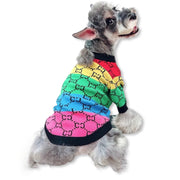 Rainbow Layered Knitted Sweater