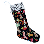 Dog Christmas Stockings - Round Toe (Large)