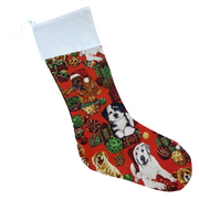 Dog Christmas Stockings - Round Toe (Large)