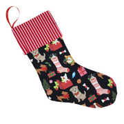 Dog Christmas Stockings - Round Toe (Small)