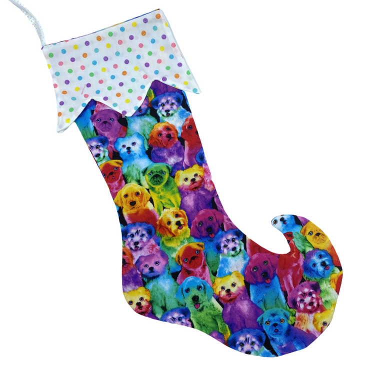 Dog Christmas Stocking - Elf Toe (Large)