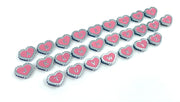 Custom Letters for Personalised Collar - Pink Hearts