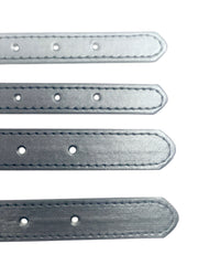 Customisable Name Collar - Black Faux Leather (for heart-shaped letters)