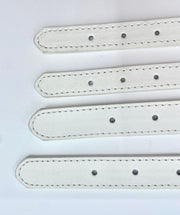 White Faux Leather Collar (for heart-shaped letters)