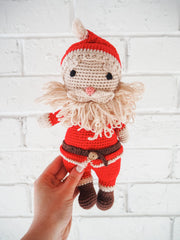 Santa Organic Crochet Squeaky Toy