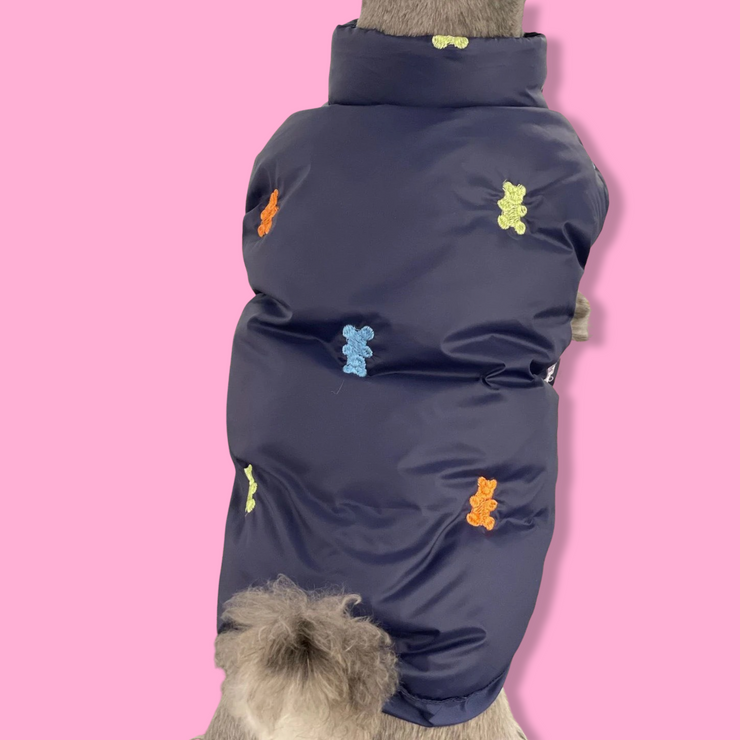 Gummy Bear embroidered Puffer Jacket