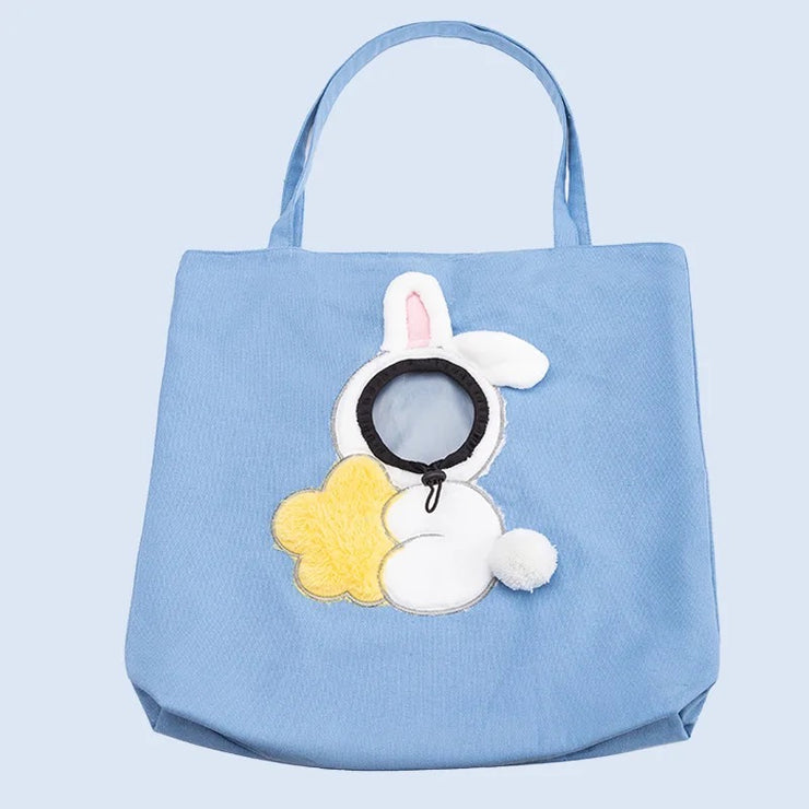 Peek-a-boo Tote Bag with Pet Face Hole