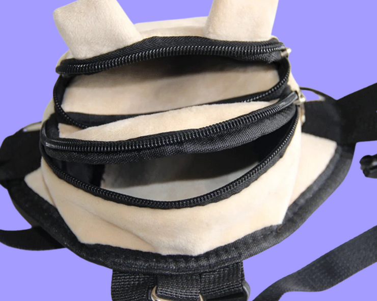 Teddy Shaped Doggy Backpack