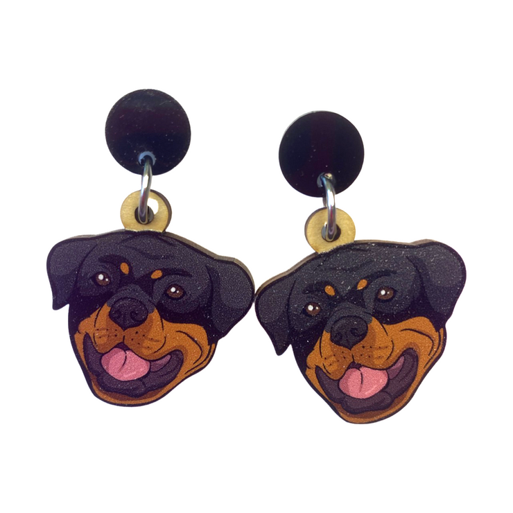 Rottweiler earrings 2025