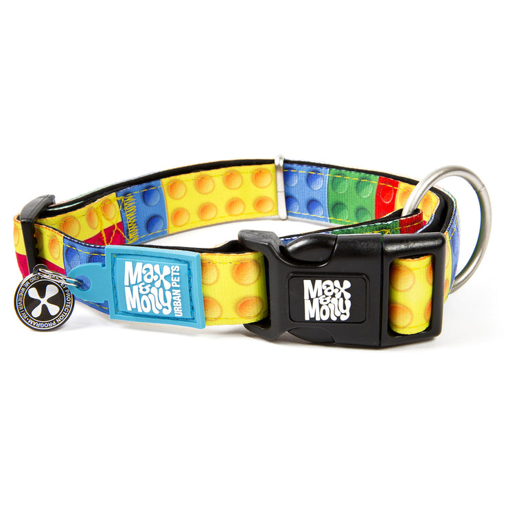 Smart ID Dog Collar with QR code tag- "Playtime 2.0"