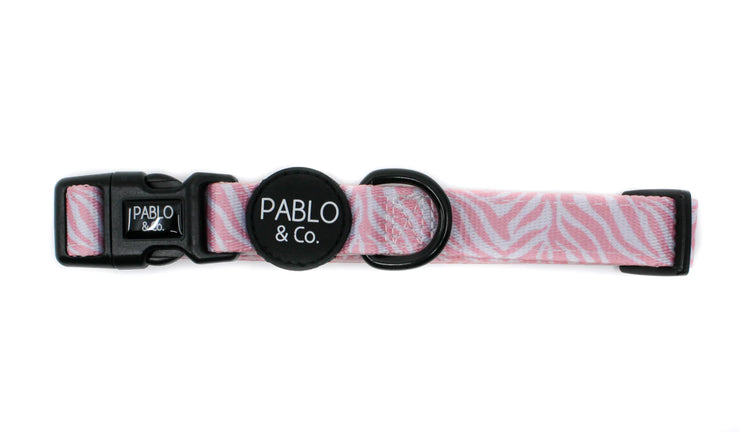 Pink Zebra Collar