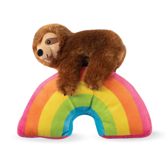 Sloth on a Rainbow Plush Toy
